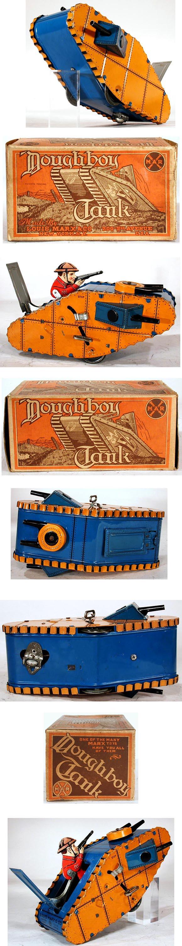 1930 Marx, (World War I) Doughboy Tank in Original Box